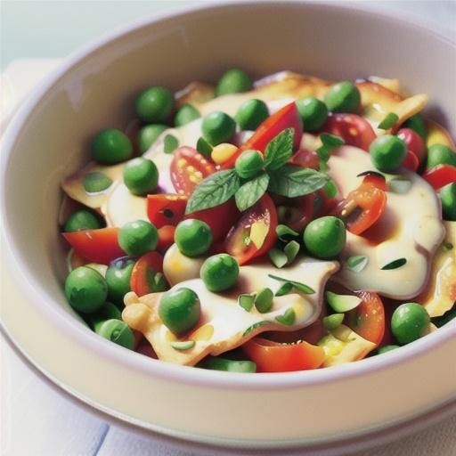 Pea & mint pasta frittata