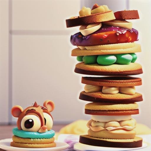 Martha Stewart's peanut butter and jelly cookie cake