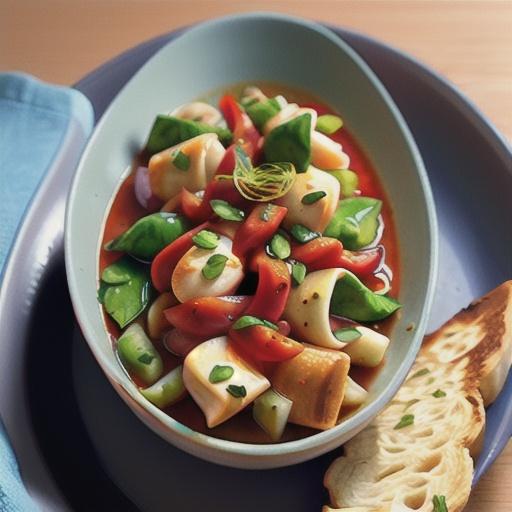 Calamari Stewed with Tomatoes