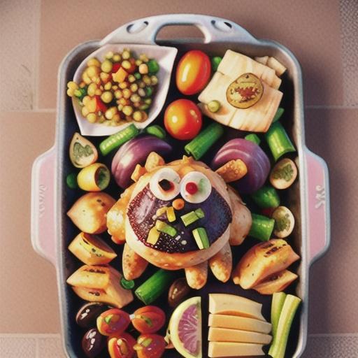 Sheet Pan Chicken With Roasted Eggplant Caponata