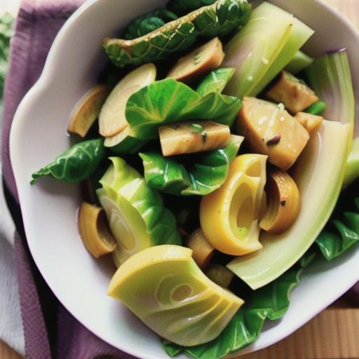 Easy Cabbage, Onion, and Kale Stir-Fry