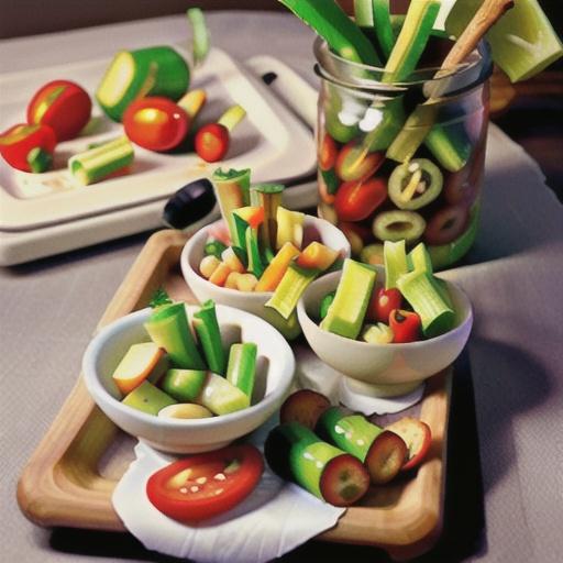 Quick pickled celery