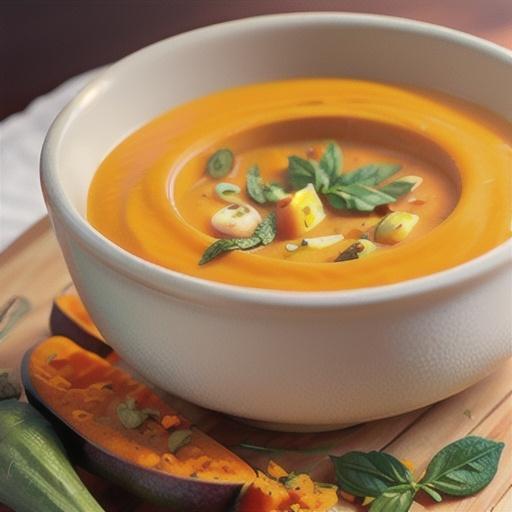 Spicy Butternut Squash and Carrot Soup