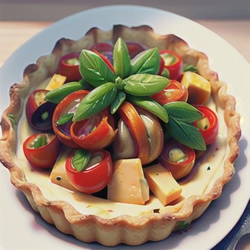 Wholemeal caramelised onion and cheese tart