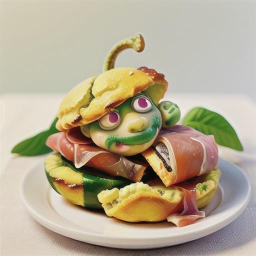 Rockmelon and prosciutto with gorgonzola scones