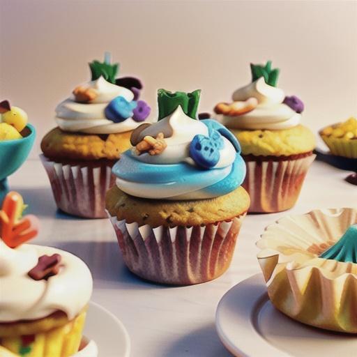 Carrot and pineapple cupcakes with cream cheese frosting