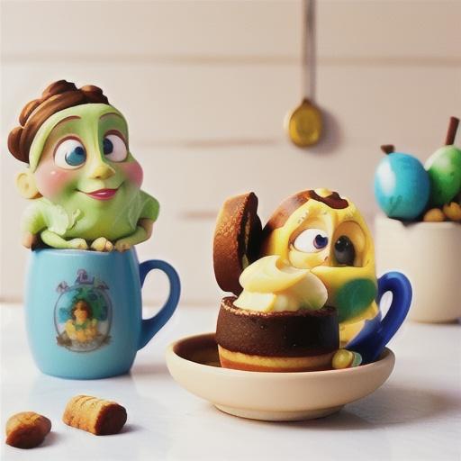 Hot cross bun bread and butter mug puddings