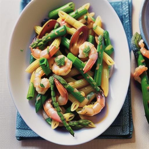 Elegant Penne with Asparagus and Shrimp