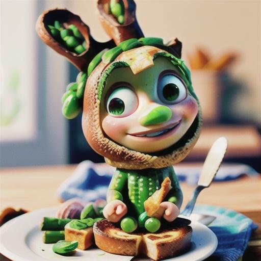 Asparagus croque monsieur