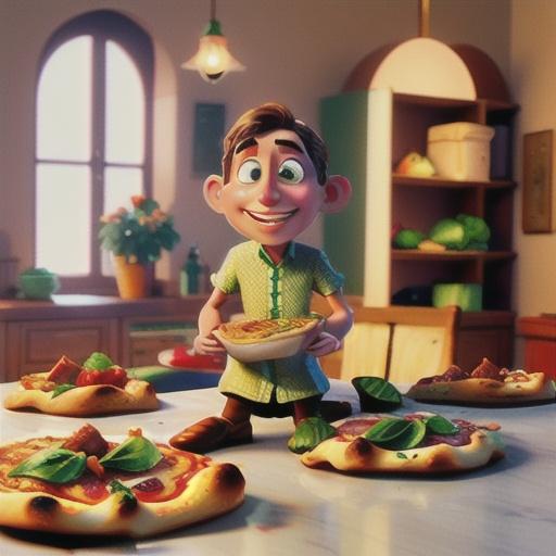 Spiced lamb and spinach pizza