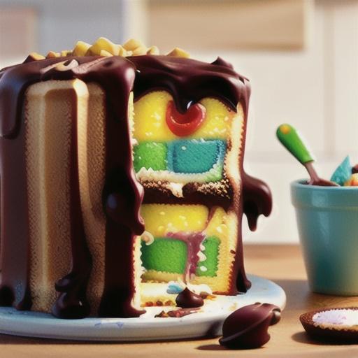 Yellow Butter Cake with Chocolate Buttercream