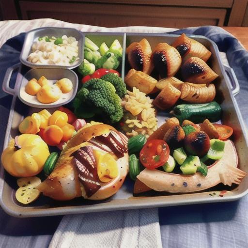 Sheet Pan Thanksgiving Cornish Hen Dinner