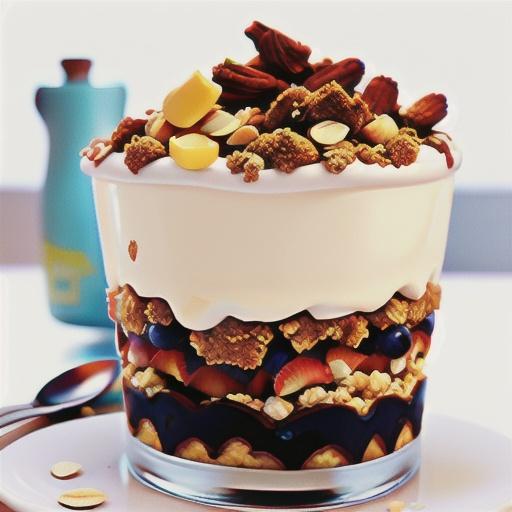 Fruit crumble trifle