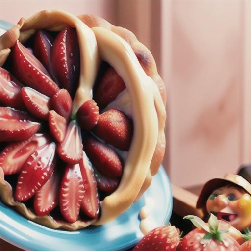 Strawberry & rhubarb galette