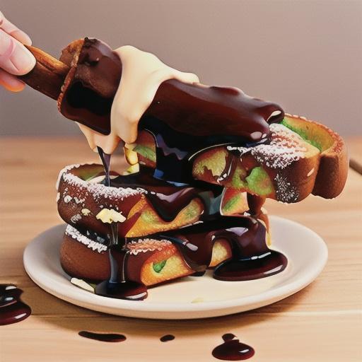 Baked Babka French Toast Sticks with Chocolate Dipping Sauce