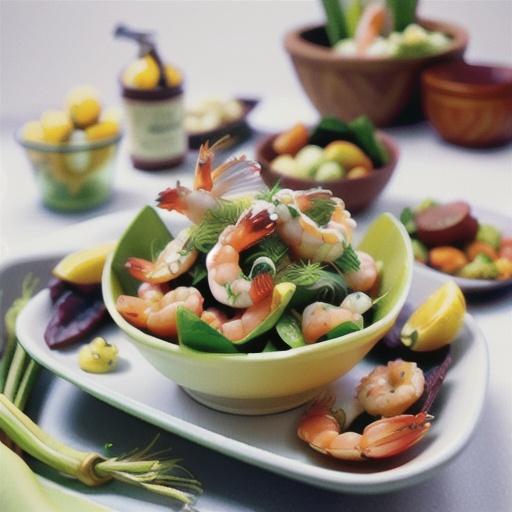 Prawn, dill and fennel salad with buttermilk dressing