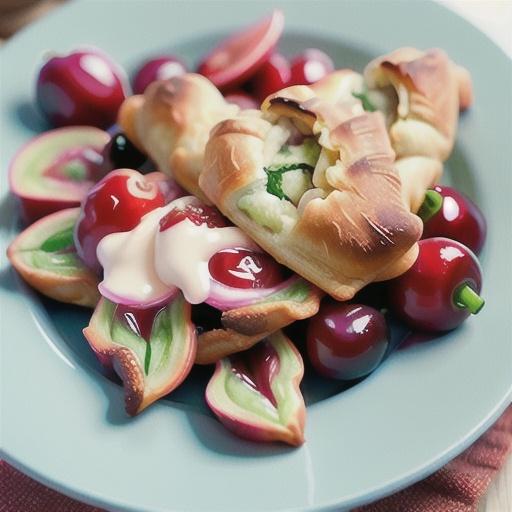 Cherry Rhubarb Turnovers