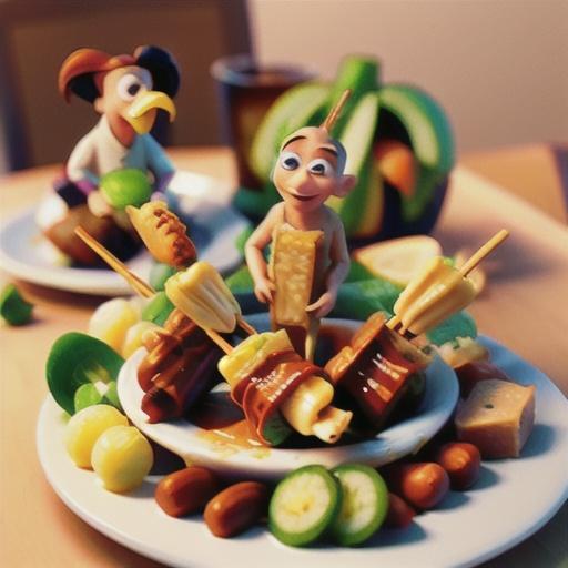 Chicken Satay with Peanut Dipping Sauce