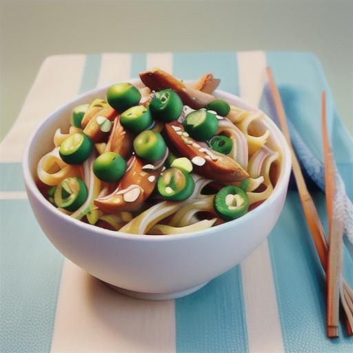 Asian chicken noodles