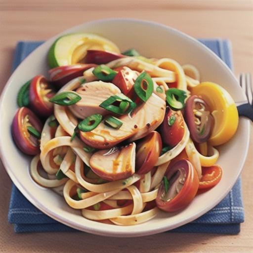 Linguine with Creamy Chicken Primavera