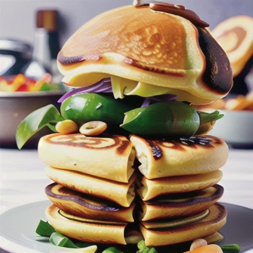 Mou Shu Vegetables with Asian Pancakes