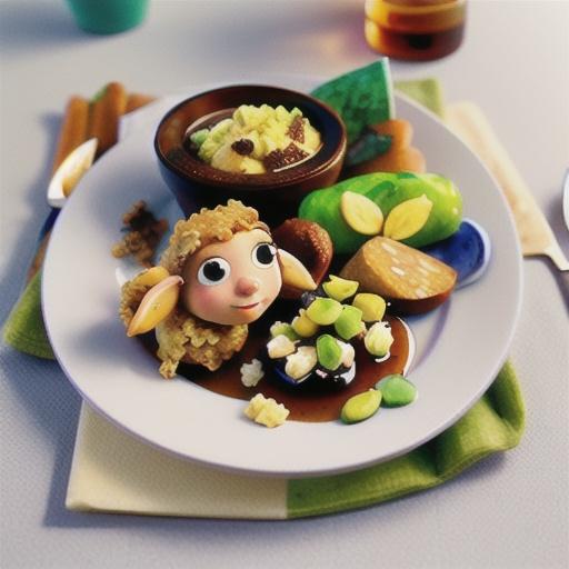 Maple lamb with sourdough crumble