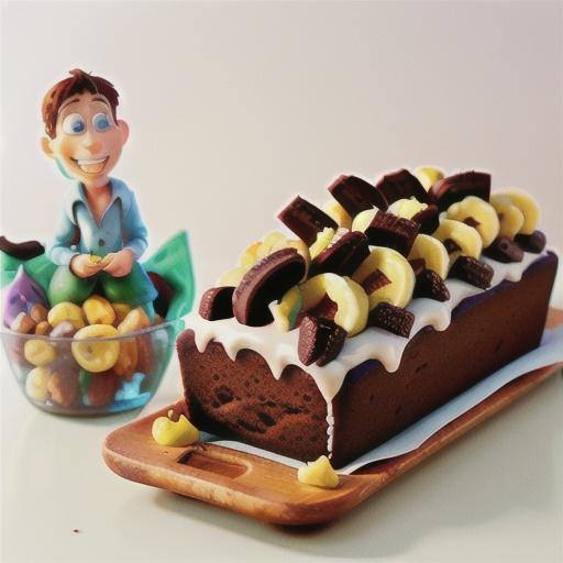 Double chocolate banana bread