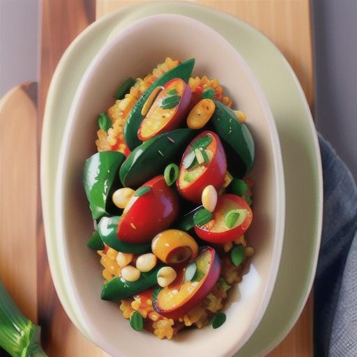 Slow-Cooker Mediterranean Bulgur and Lentils