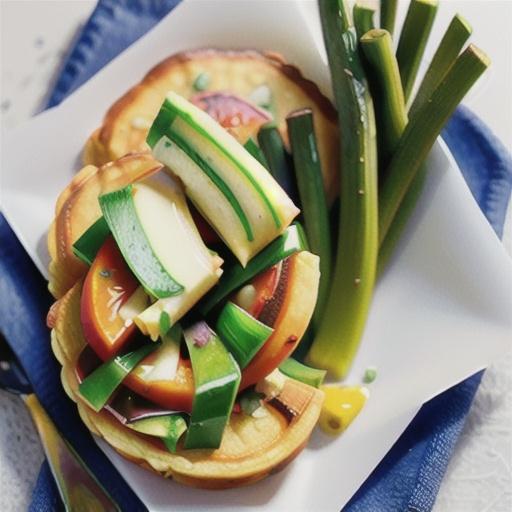 Gluten-free vegetable and green onion pikelets