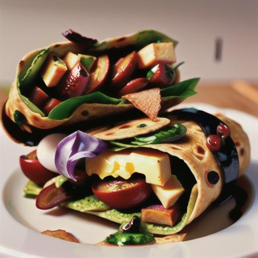 Egg Pesto Breakfast Wrap