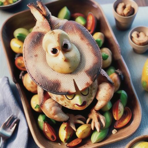 Slow-roasted lemon and paprika chicken