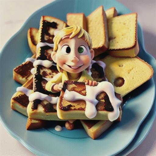 Baked French Toast Sticks with Vanilla Icing