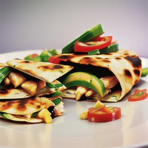 Chicken and salsa verde quesadillas