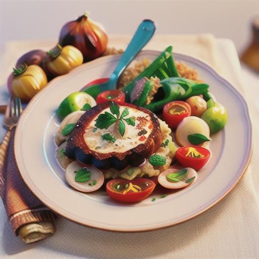 Veal escalopes with garlic breadcrumbs