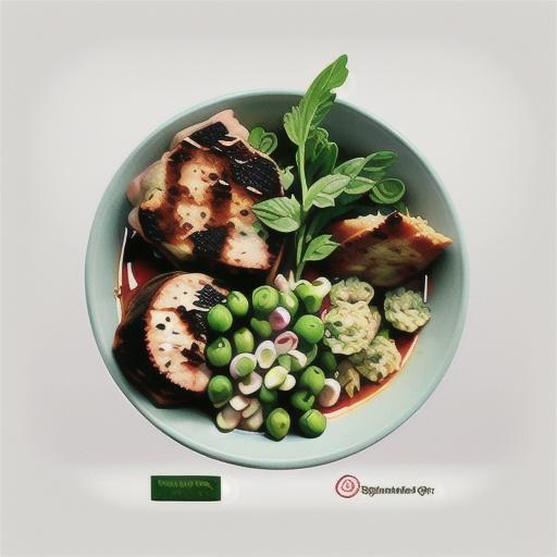 Red curry pork steaks with fresh herb salad