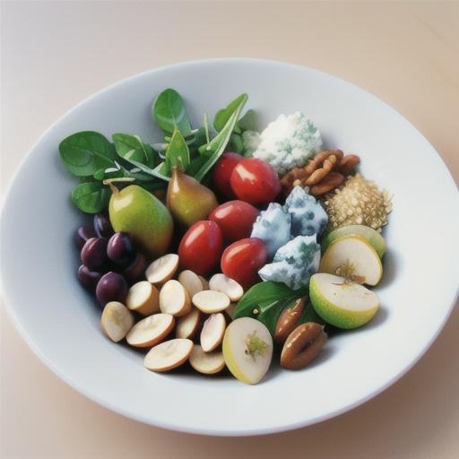 Pear, rocket & blue cheese salad