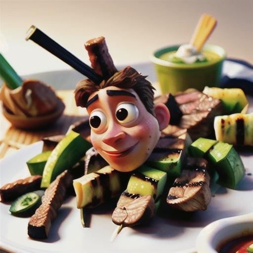 Bison Souvlaki Skewers