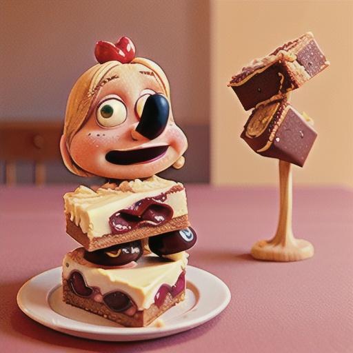 Cherry bakewell slice