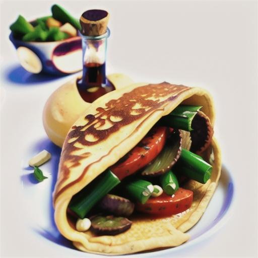 Beef crepes with gruyere sauce