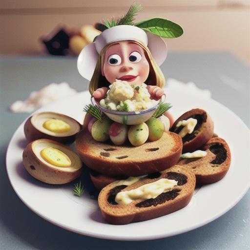 Kransky with dill potato salad