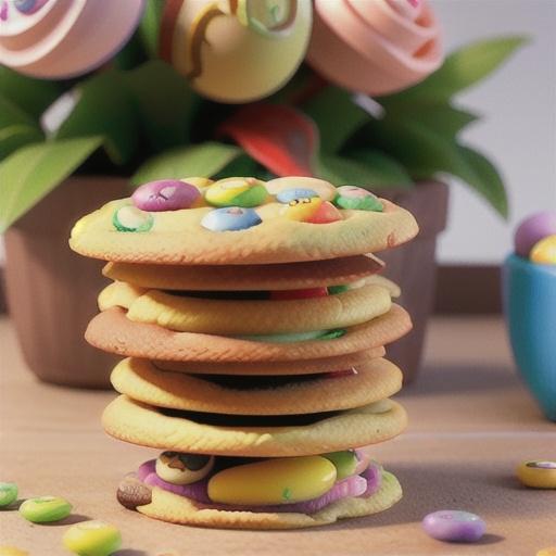 Easter M&M Cookies