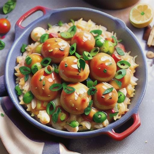 Oven-baked tomato and chicken risotto