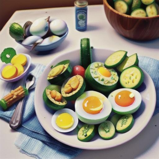 Cucumbers and Egg Salad