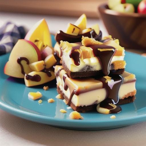 Apple Caramel Cheesecake Bars