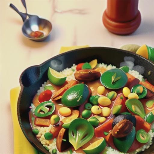 Vegetable Curry with Couscous