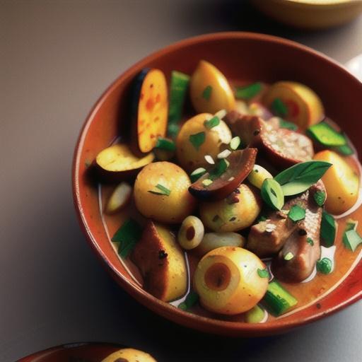 Moroccan lamb stew with roast sumac potatoes