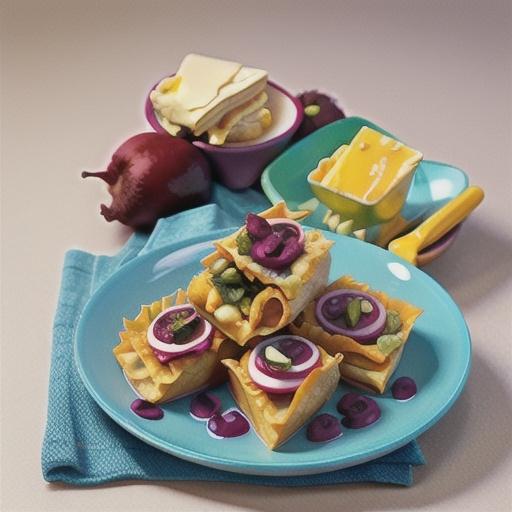 Beetroot and feta parcels