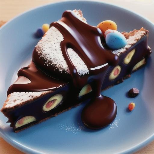 Easter ganache slice