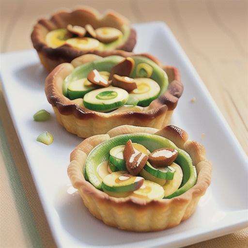 Caramelised leek and ricotta tarts