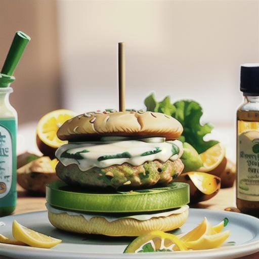 Barbecued fish burgers